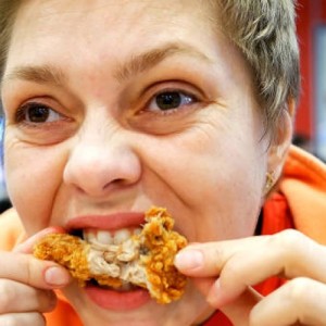 Chicken wing girl